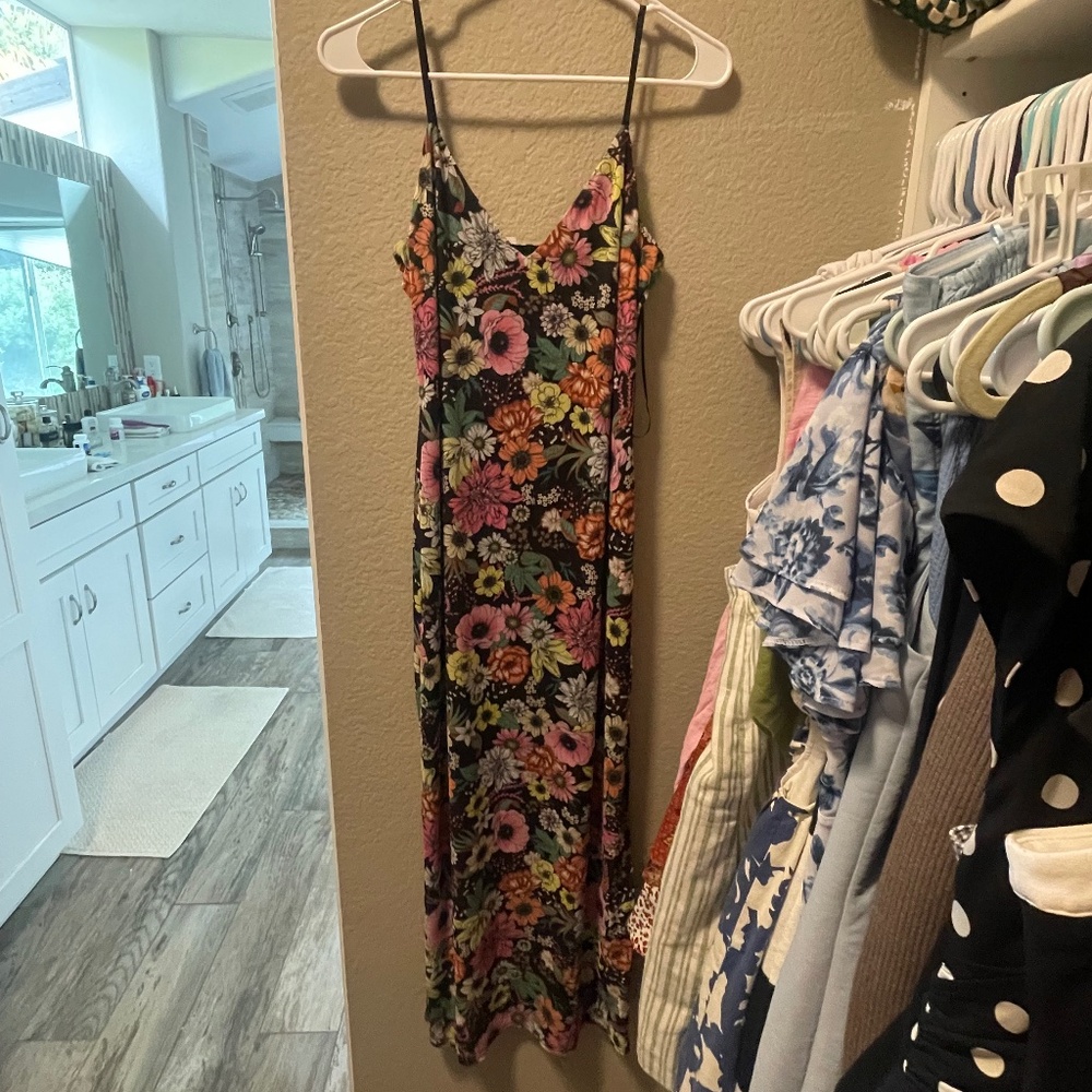 AFRM mid length floral dress